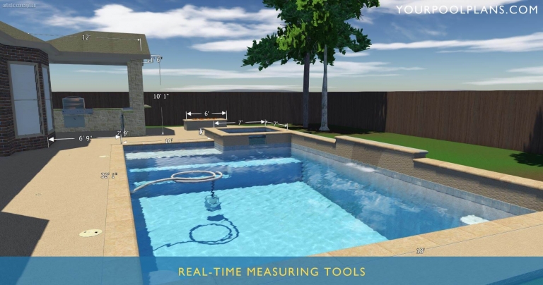 best places to get online 3D swimmign pool design plans