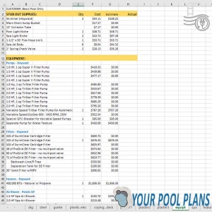 above ground pool permit cost