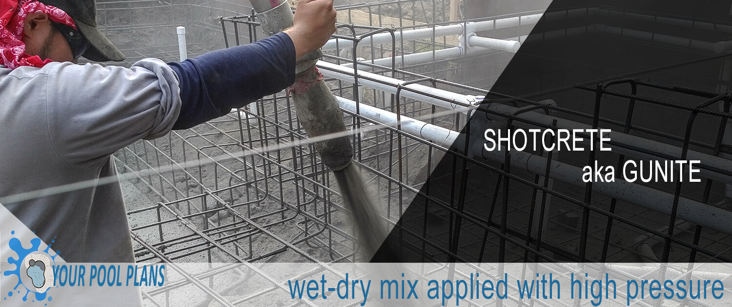 what is the definition of gunite shotcrete for swimming pools