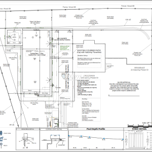 swimming pool construction plan detail drawing