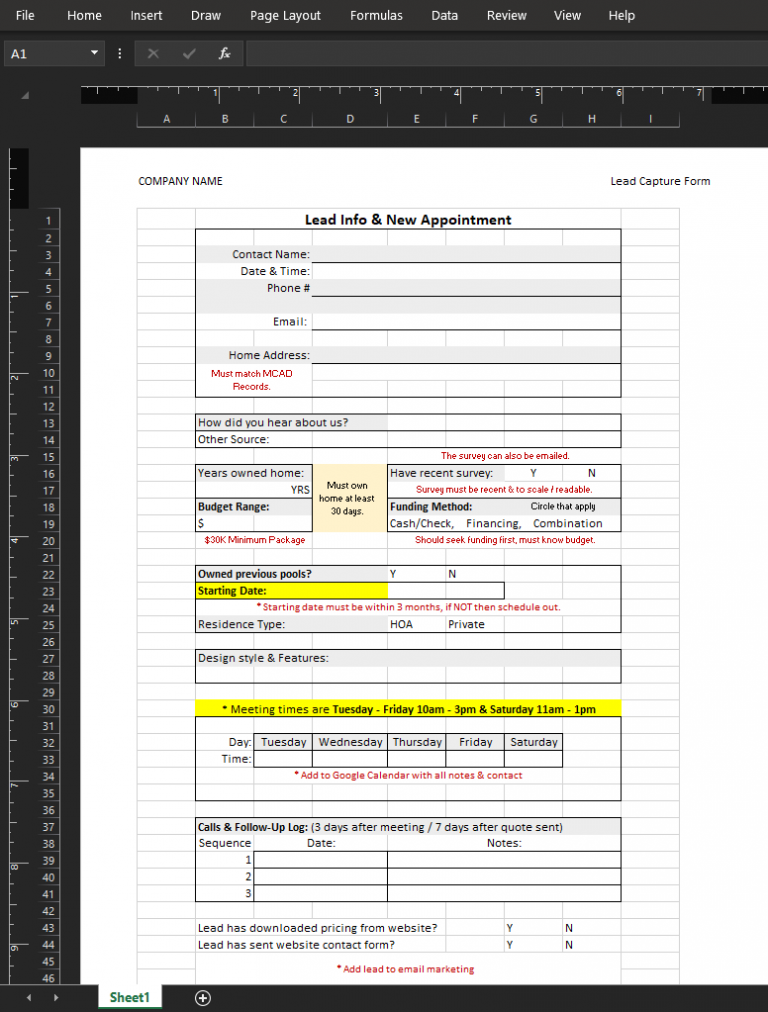 pool construction estimate