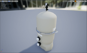 custom 3D product design pool equipment Pentair Cartridge Filter