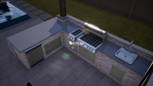 outdoor kitchen design 3d example