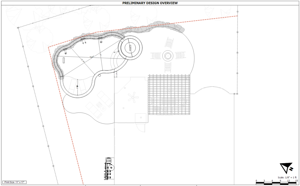 Pool Permit Plans Dallas TX 2D Plan View