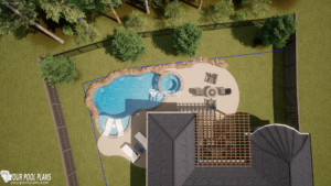 Pool Plans Dallas TX 3D Concept