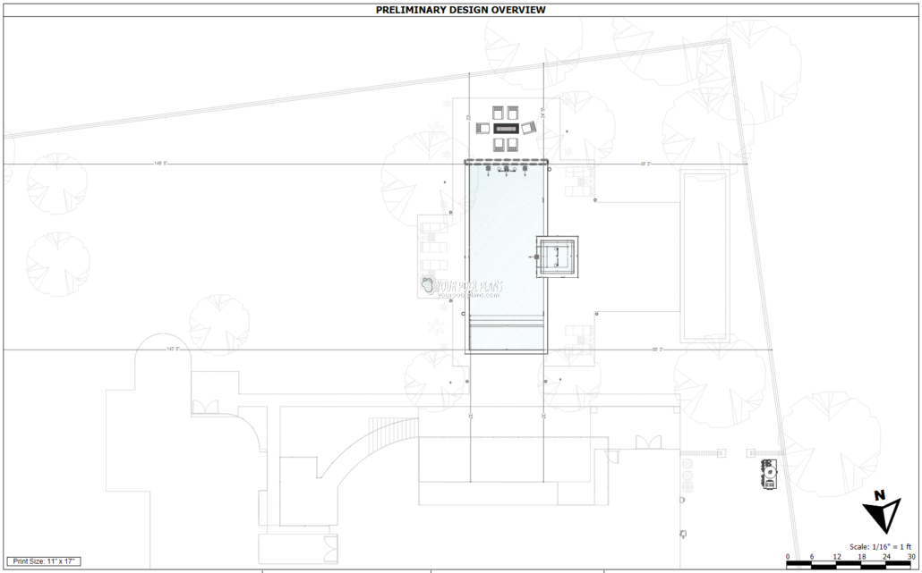 Pool permit plans Arizona 2D example