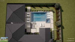 Pool design plans Oklahoma 3D rendering