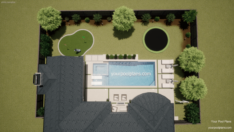 Pool permit plans Colorado 3D rendering pool design (4)