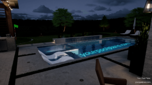 Pool permit plans Colorado 3D rendering pool design (5)