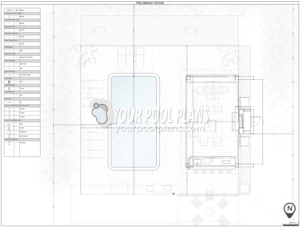 Pool permit plans Georgia plan view