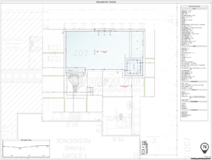 Pool permit plans Oklahoma plan view