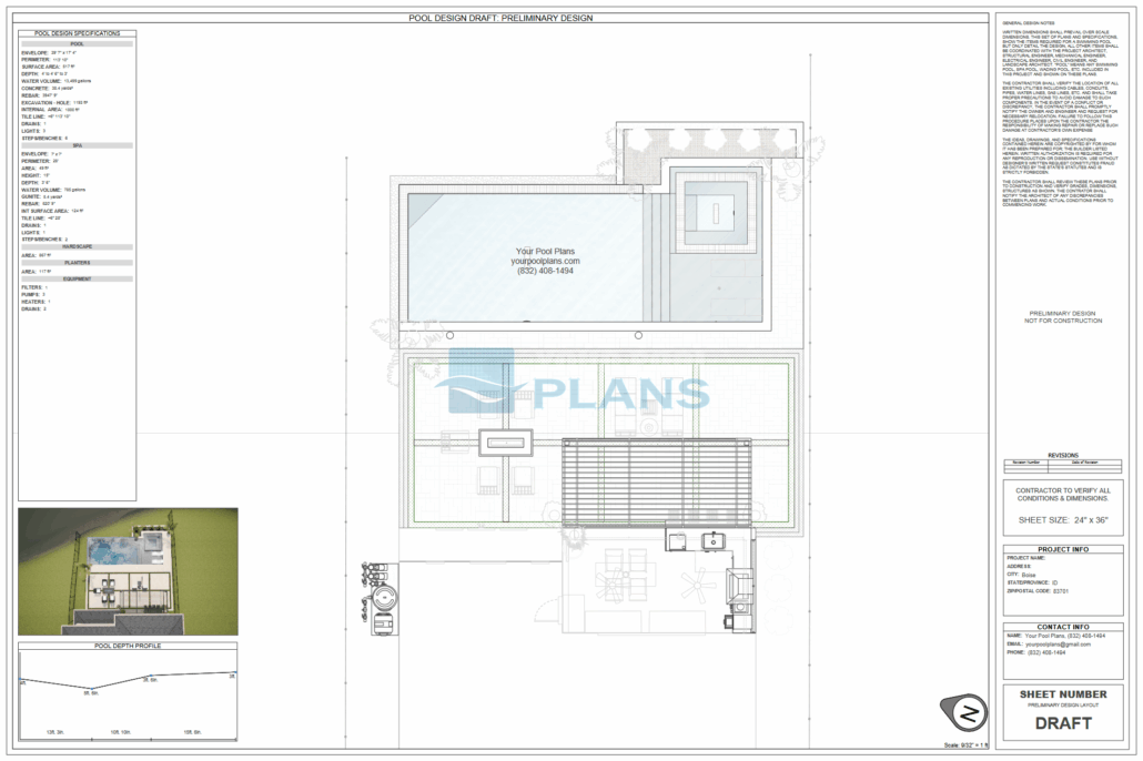 Idaho Pool plans and blueprints