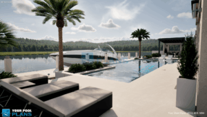 Maryland pool designs and plans 3D rendering example