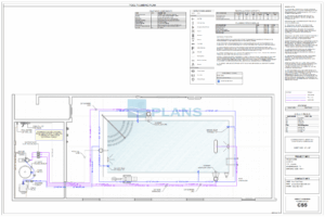 Swimming pool plumbing plan drawing for permit